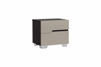 Benson Grey/ Brown Glossy Night Stand