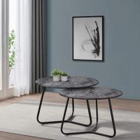 Carlo Round Nesting Coffee Table