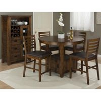 Coolidge 5pcs Round Counter Height Set