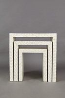 Global Archive Capiz Basket Weave Nesting Tables (Set of 3)1730-14NAT