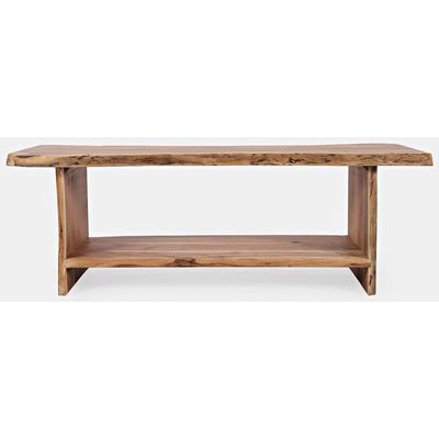 Global Archive Cooper Live Edge Storage Bench