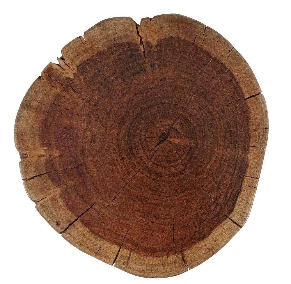 Global Archive Hardwood Stump Accent Table