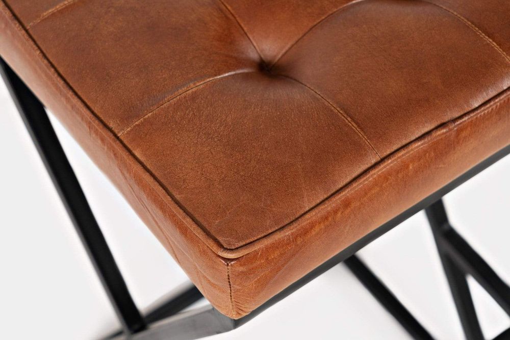 Global Archive Leather Stool