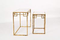 Global Archive Marble and Matte Gold Nesting Tables (Set of 2)