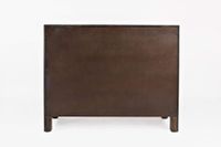 Gramercy Dark Chevron Door Accent Cabinet