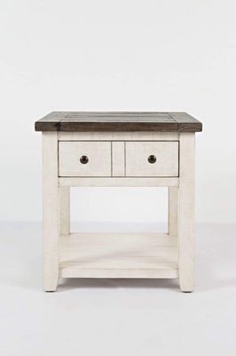 Madison County End Table - Vintage White 1706-3