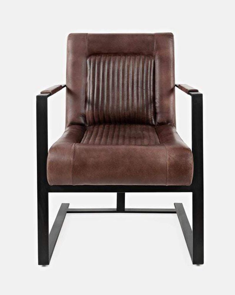 Maguire Genuine Leather Accent Chair