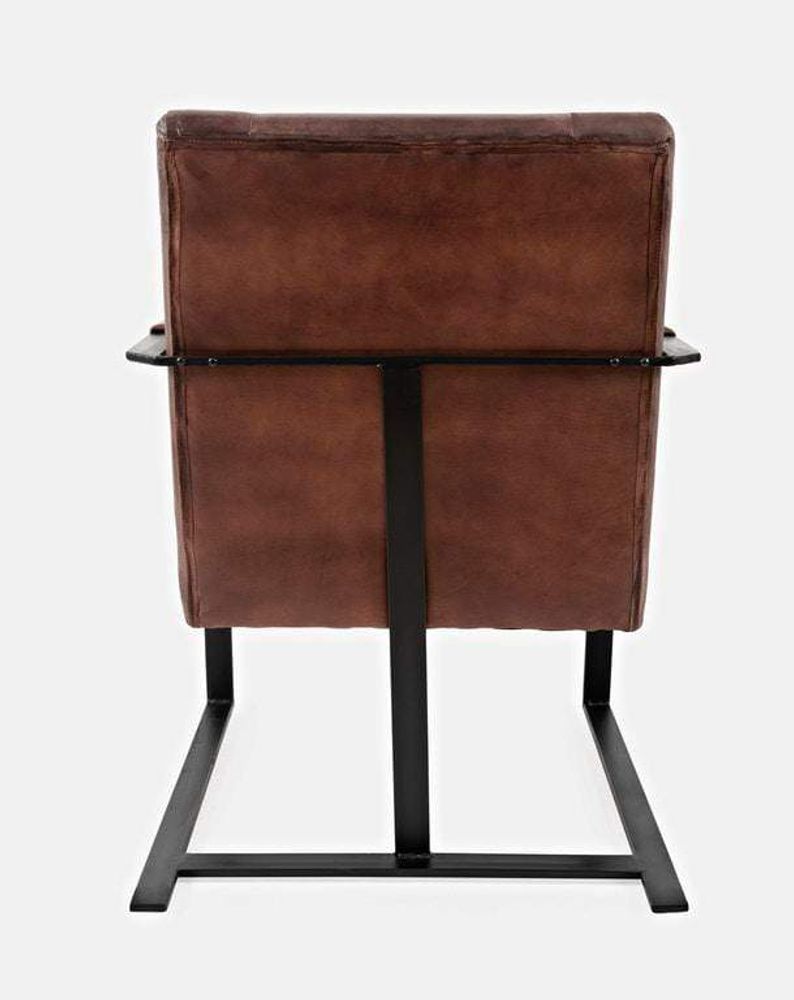 Maguire Genuine Leather Accent Chair