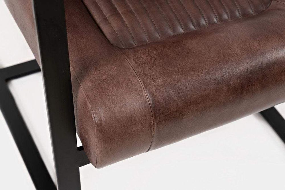 Maguire Genuine Leather Accent Chair