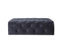 Maja Tufted Velvet Ottoman - Grey