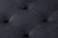 Maja Tufted Velvet Ottoman - Grey