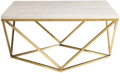 Modern White Coffee Table (Floor Model Display)