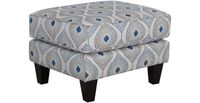 Paradigm Blue electric ottoman