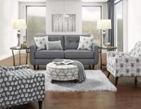 Quince Coal Sofa - Mid Grey