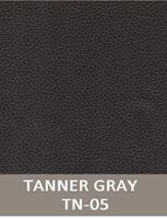 Roma Leather Gel Sectional - Tanner Grey