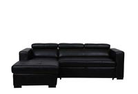 Soho Storage Sleeper Sectional - Tanner Black