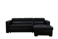 Soho Storage Sleeper Sectional - Tanner Black