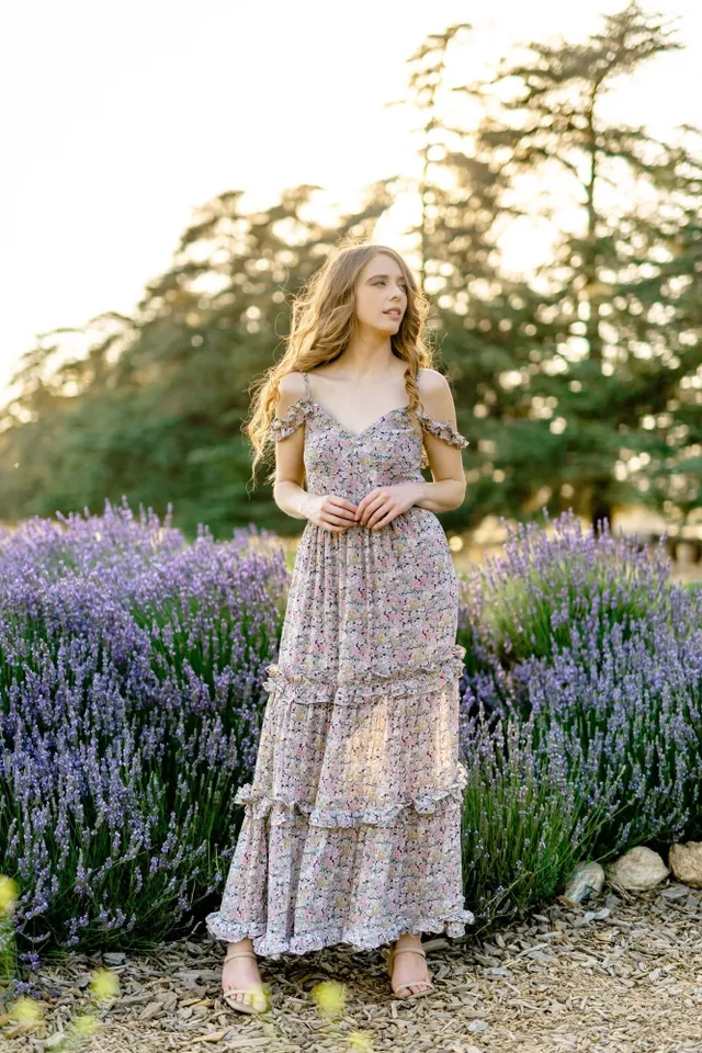 Morning Lavender Celia Sequin Maxi Dress