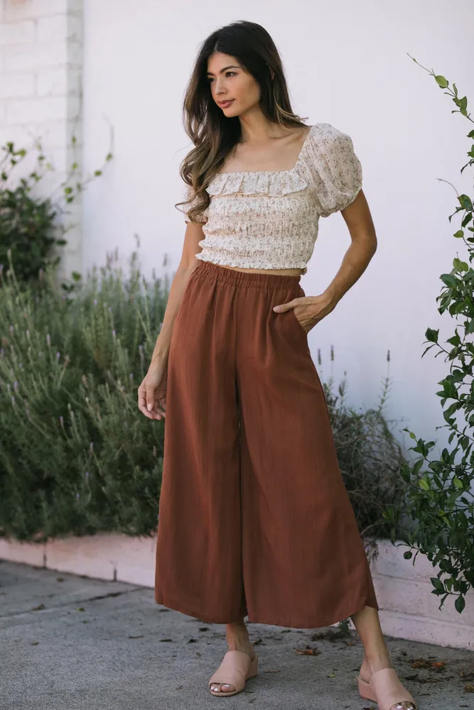 Agnes Pleated Wide Pants