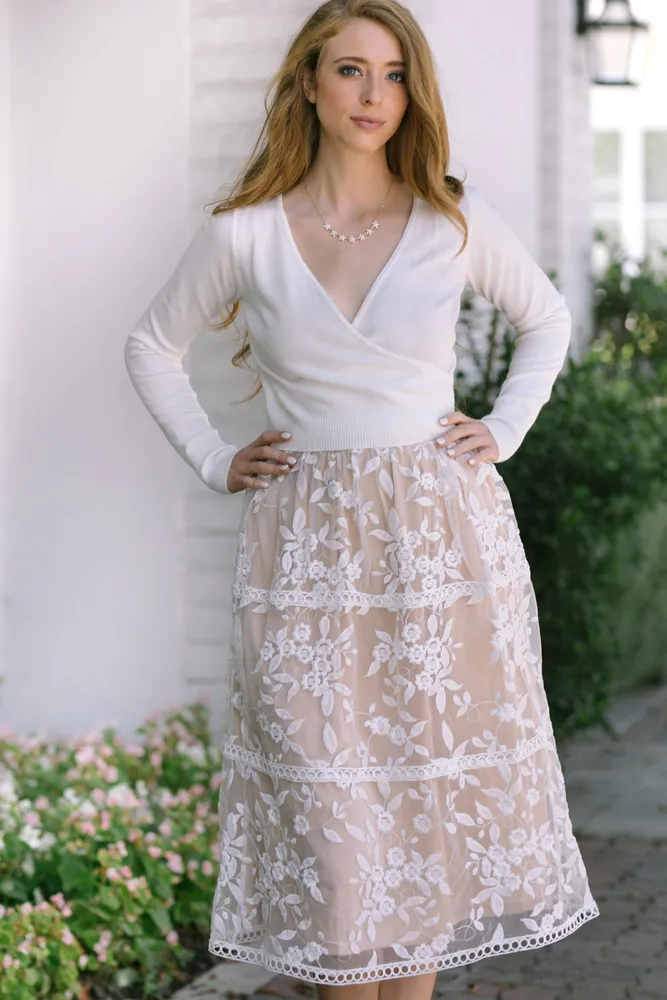 Idina Sequin Midi Skirt - Morning Lavender Boutique Skirts