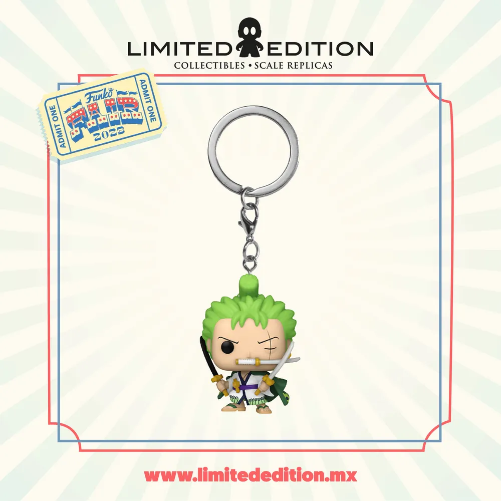 Preventa Funko Llavero Roronoa Zoro Funko Fair 2023 One Piece By Eiichirō Oda - Limited Edition