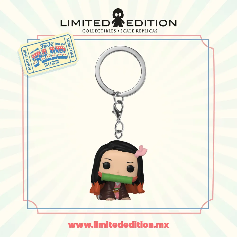 Preventa Funko Llavero Pop Keychain: Demon Slayer- Nezuko Kamado Funko Fair 2023 Demon Slayer: Kimetsu No Yaiba By Koyoharu Gotouge - Limited Edition