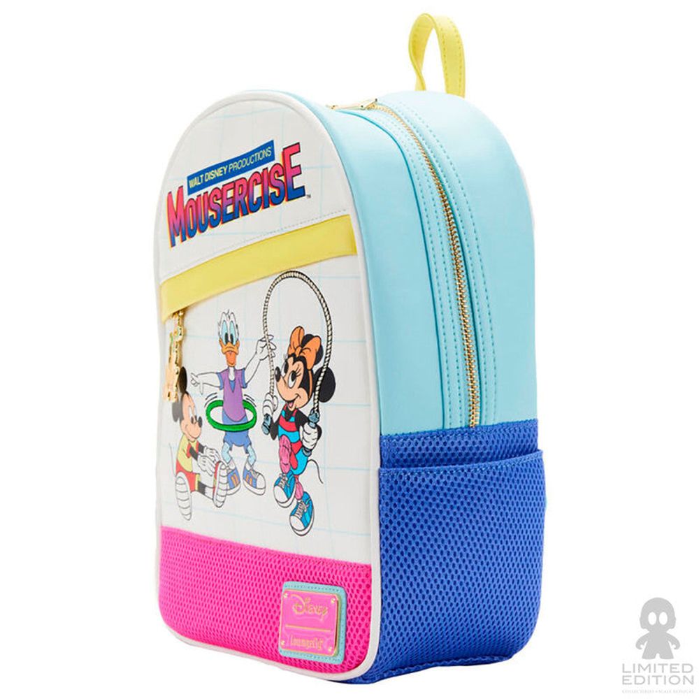 Loungefly Mini Backpack Mousercise Mickey Mouse And Friends By Disney - Limited Edition