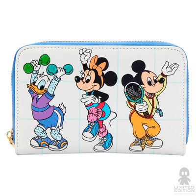 Loungefly Cartera Mousercise Mickey Mouse And Friends By Disney - Limited Edition