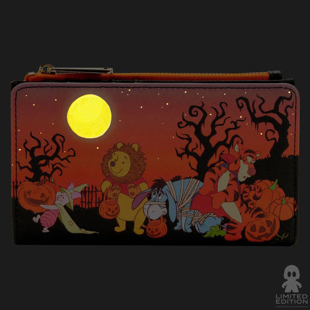 Loungefly Cartera Halloween Group Glow Winnie The Pooh By Disney - Limited Edition