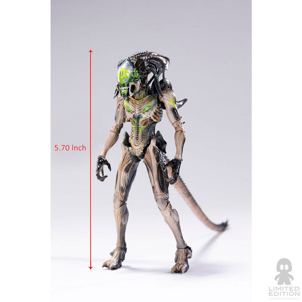 Hiya Toys Figura Articulada Predalien Battle Damage Alien Vs. Predator By Paul W. S. Anderson - Limited Edition