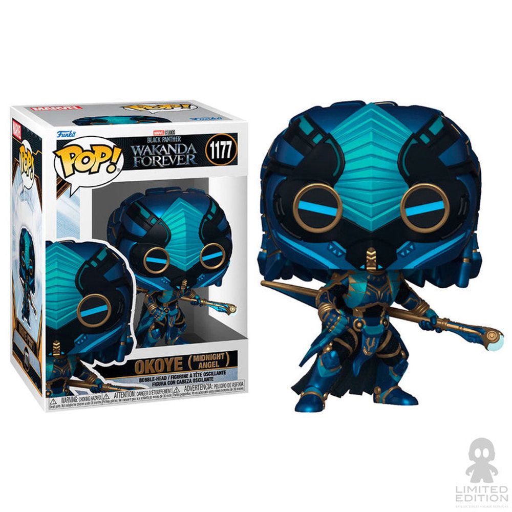 Preventa Funko Pop Okoye Midnight Angel 1177 Black Panther: Wakanda Forever By Marvel - Limited Edition