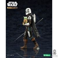 Kotobukiya Figura Artfx+ Mandalorian & Grogu With Beskar Staff The Mandalorian By Star Wars - Limited Edition