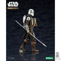 Kotobukiya Figura Artfx+ Mandalorian & Grogu With Beskar Staff The Mandalorian By Star Wars - Limited Edition