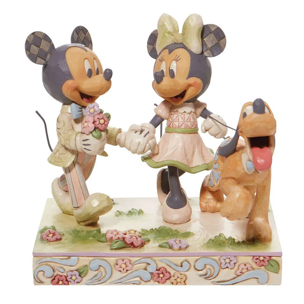 Enesco Estatuilla Springtime Stroll Mickey Mouse And Friends By Disney - Limited Edition