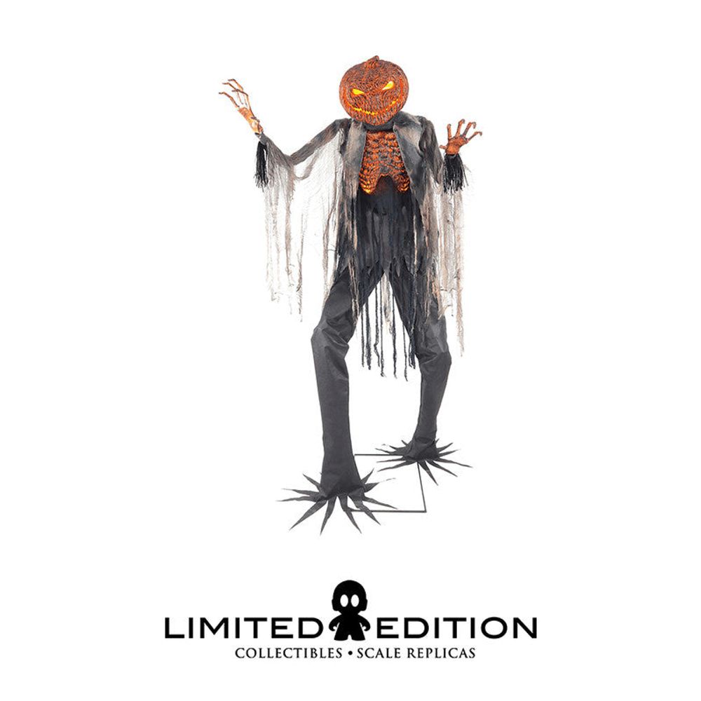 Saldos: Ghoulish Productions Display Animatronix Deluxe Calabaza Chamuscada Horror By Rev - Limited Edition