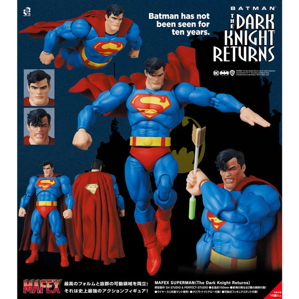 Mafex Figura Articulada Superman The Dark Knight Returns Ver. Batman By Dc - Limited Edition