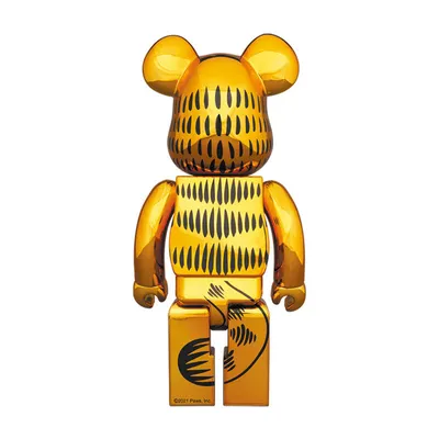 Medicom Figura Bearbrick Garfield Escala: 100% & 400% Garfield By Jim Davis - Limited Edition