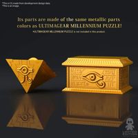 Bandai Model Kit Gold Sarcophagus Ultimagear Millennium Puzzle Yu-Gi-Oh! By Kazuki Takahashi - Limited Edition