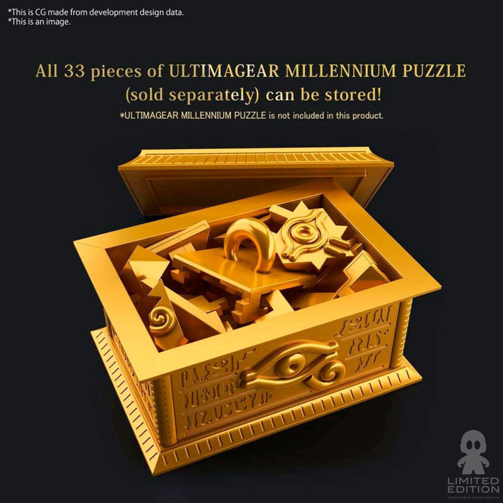 Bandai Model Kit Gold Sarcophagus Ultimagear Millennium Puzzle Yu-Gi-Oh! By Kazuki Takahashi - Limited Edition