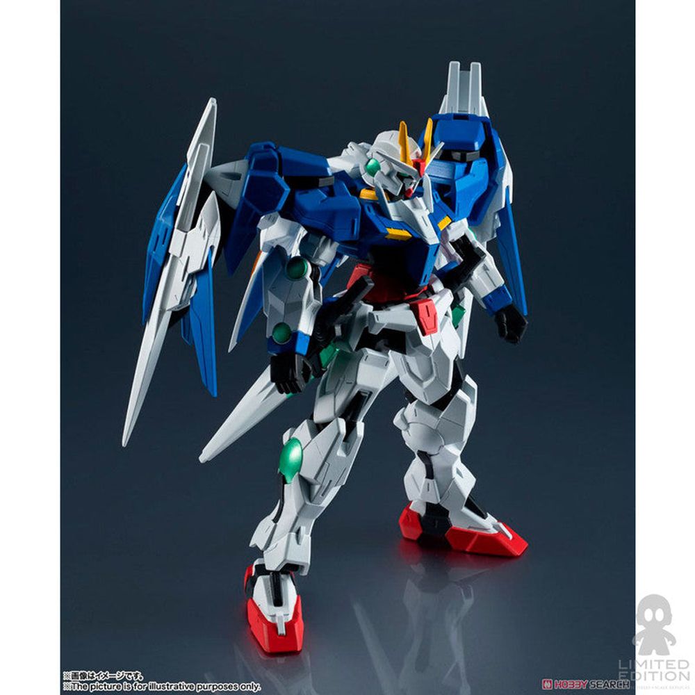 Bandai Figura Articulada Gn-0000+Gnr-010 00 Raiser Gu-23 Gundam Universe By Yoshikazu Yasuhiko - Limited Edition