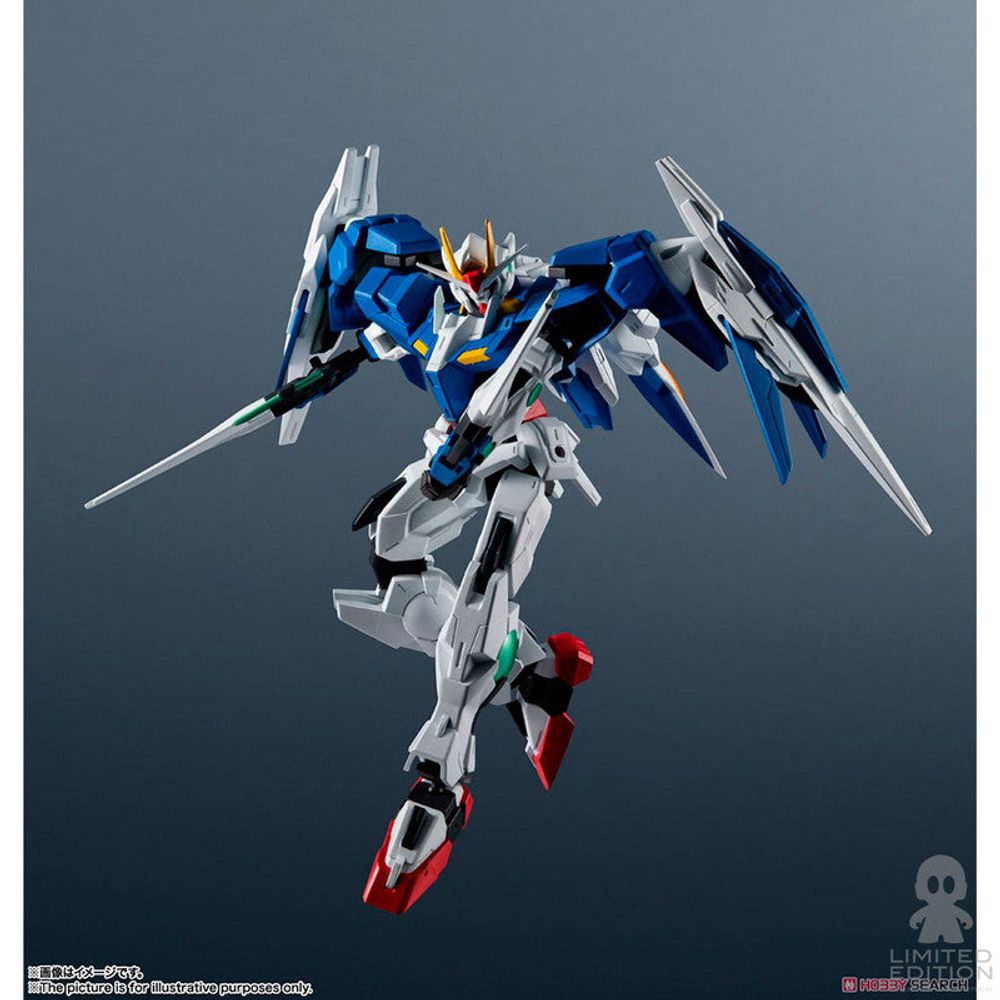 Bandai Figura Articulada Gn-0000+Gnr-010 00 Raiser Gu-23 Gundam Universe By Yoshikazu Yasuhiko - Limited Edition