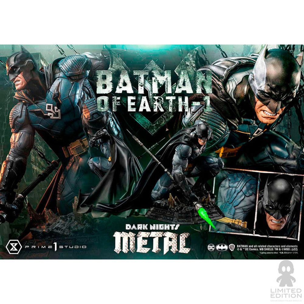 Preventa Prime 1 Studio Estatua Batman Of Earth -1 Dark Nights: Metal By DC - Limited Edition