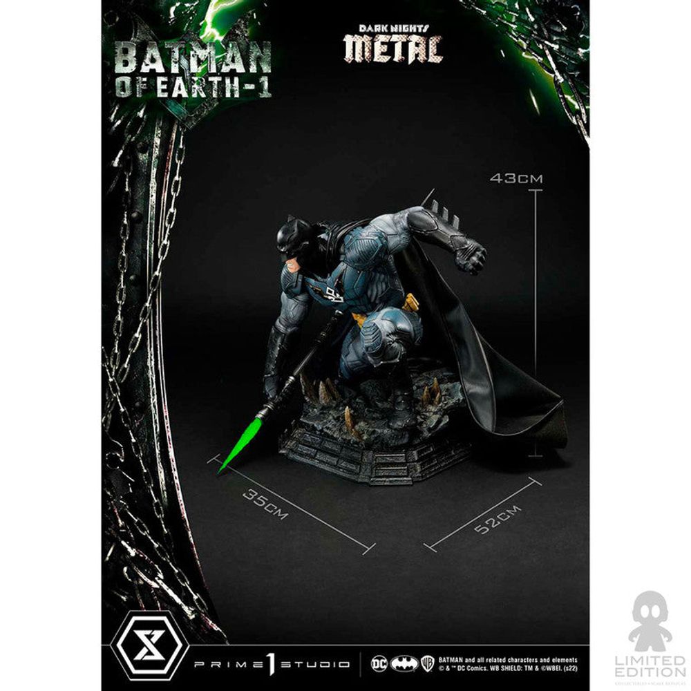 Preventa Prime 1 Studio Estatua Batman Of Earth -1 Dark Nights: Metal By DC - Limited Edition