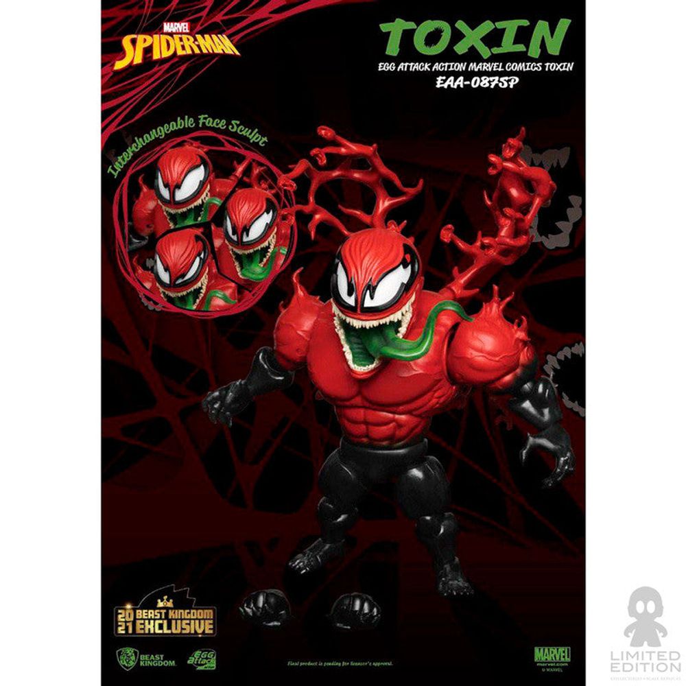 Beast Kingdom Figura Toxin Spider Man By Marvel - Limited Edition