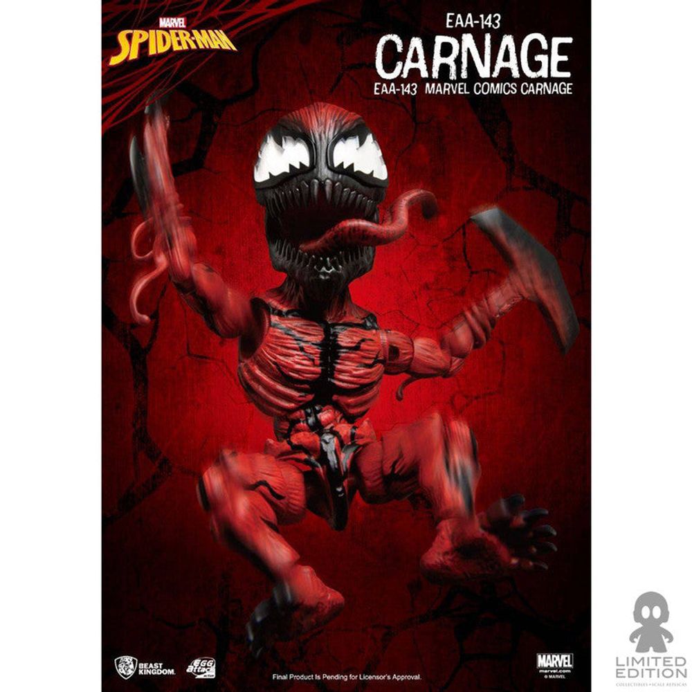 Beast Kingdom Figura Articulada Carnage EAA-143 Marvel - Limited Edition