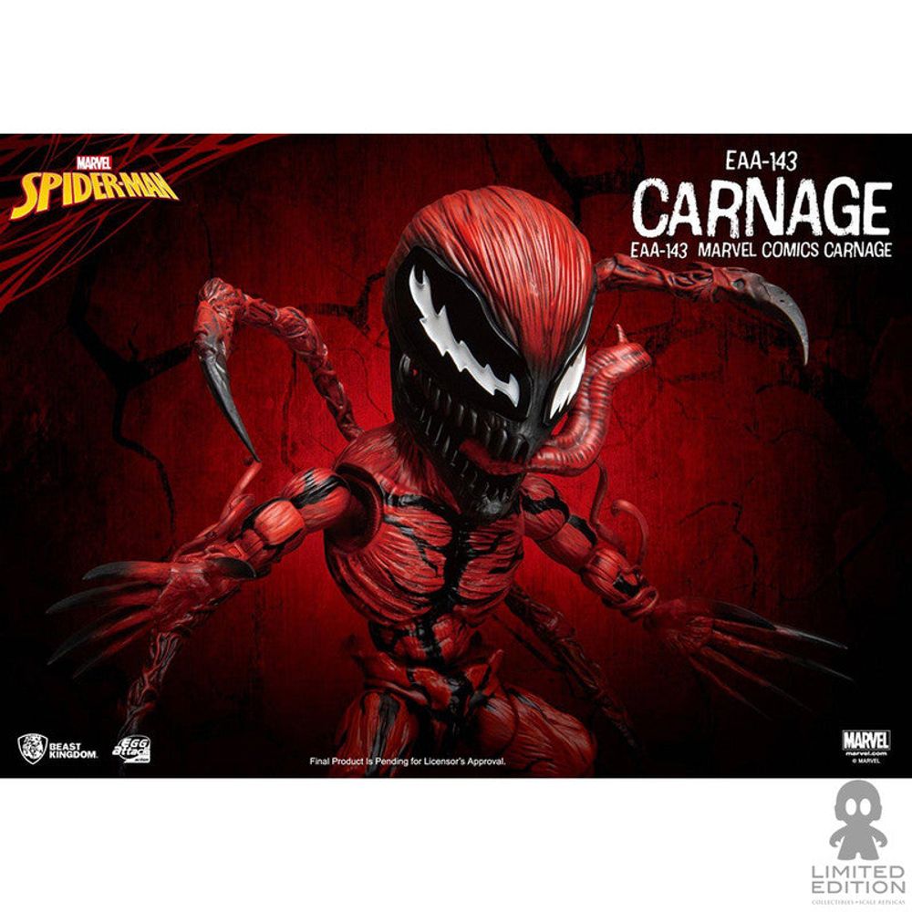 Beast Kingdom Figura Articulada Carnage EAA-143 Marvel - Limited Edition