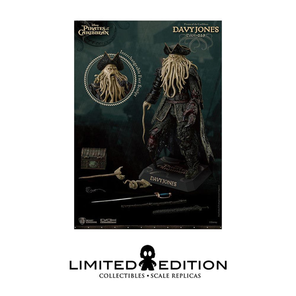 Preventa Beast Kingdom Figura Articulada Davy Jones Disney