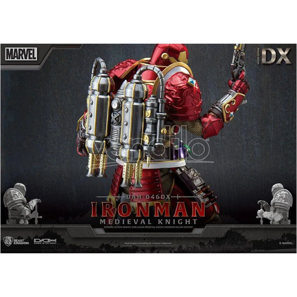 Beast Kingdom Figura Articulada Iron Man Medieval Knight Delixe Ver. Iron Man By Marvel - Limited Edition