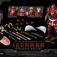 Beast Kingdom Figura Articulada Iron Man Medieval Knight Delixe Ver. Iron Man By Marvel - Limited Edition