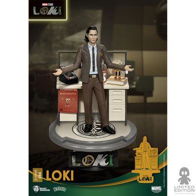 Preventa Beast Kingdom Estatuilla Loki Close Box Marvel